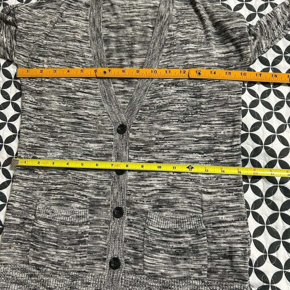 Mossimo Cardigan XS | Gray Marled V Neck Button Front Cozy Knit